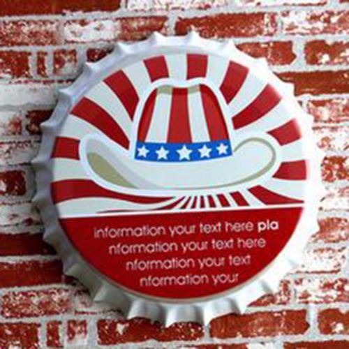 America Vintage Iron Wall Hanging Decoration Bar Dimension 35cm   5