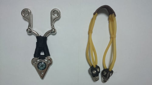 Powerful Steel Catapult Slingshot Sling Shot Outdoor Game Pro Hunting Sniper