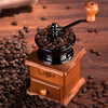New Manual Hand Crank Wooden Metal Coffee Pepper Herb Mill Spice Grinder