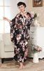 Vintage Retro Luxurious Japanese Garment Kimono Yukata Gown  Cosplay Costume Bla