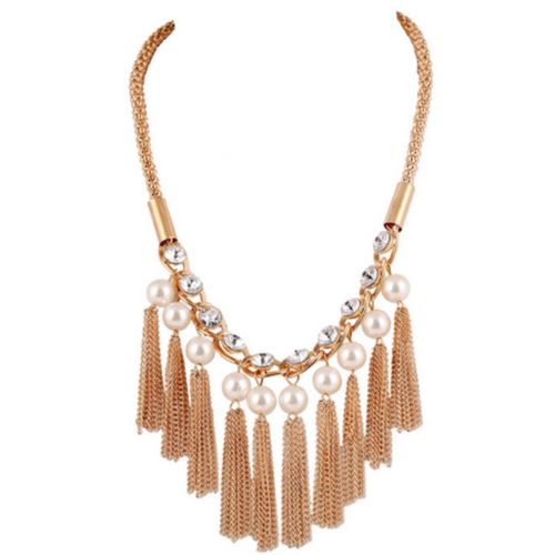 European Exaggerated Big Brand Ornament Environment-friendly Alloy Waterdrop Nec