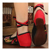 Canvas Old Beijing Cloth Embroidered Shoes   black