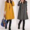 Chic Loose Fit Highlander Pocket Tunic Dress  Yellow Grey Army Green