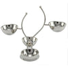 Snacks Dishes Stainless Steel Desserts Fruits Holder 4pcs design
