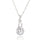 Water-drop Pendant 18K Gold Platinum Galvanized Austrian Zircon   white