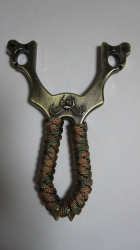 Powerful Steel Catapult Slingshot Sling Shot Outdoor Game Pro Hunting Sniper