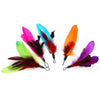 Cat Pet Toy Colorful Feather Substitution 5 pack