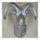 Sheep Head Wall Hanging Decoration Plastic silver