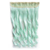 24" 60cm Long Colorful Straight Hair  5 Clips hair extenstion Curly Solid Color