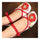 Small White Shoes Old Beijing Cloth Embroidered Shoes  red