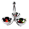 Snacks Dishes Stainless Steel Desserts Fruits Holder ball design