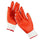 one pair Work Universal Protection Cotton Yarn Glue Gloves 24cm  red