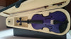 Student Acoustic Violin Full 4/4 Maple Spruce with Case Bow Rosin Purple Color