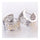 Fresh Earrings 18K Gold Platinum Galvanized   white