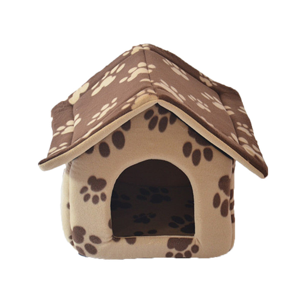 Exports cloth containing mat pet dog house dog kennel washable pet dogs and cats house cat litter Teddy Big Brown - Mega Save Wholesale & Retail - 1