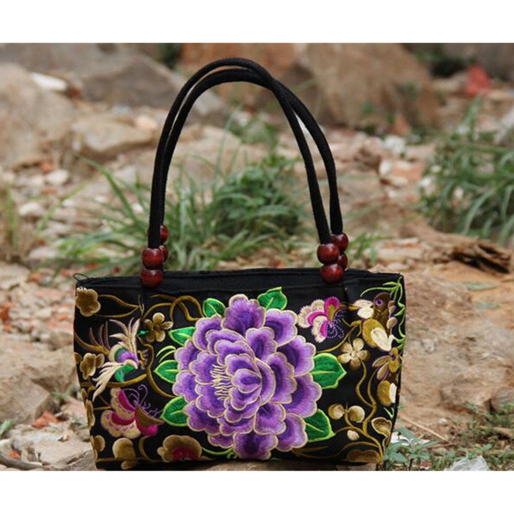 Original Chinese National Style Yunnan Featured Embroidery Small Bag Handbag Woman's Bag  1 - Mega Save Wholesale & Retail - 12