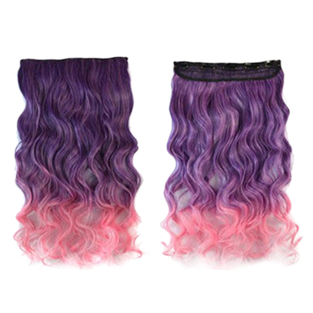 Hair Extension Long Curled Hair Gradient Ramp Wig 12