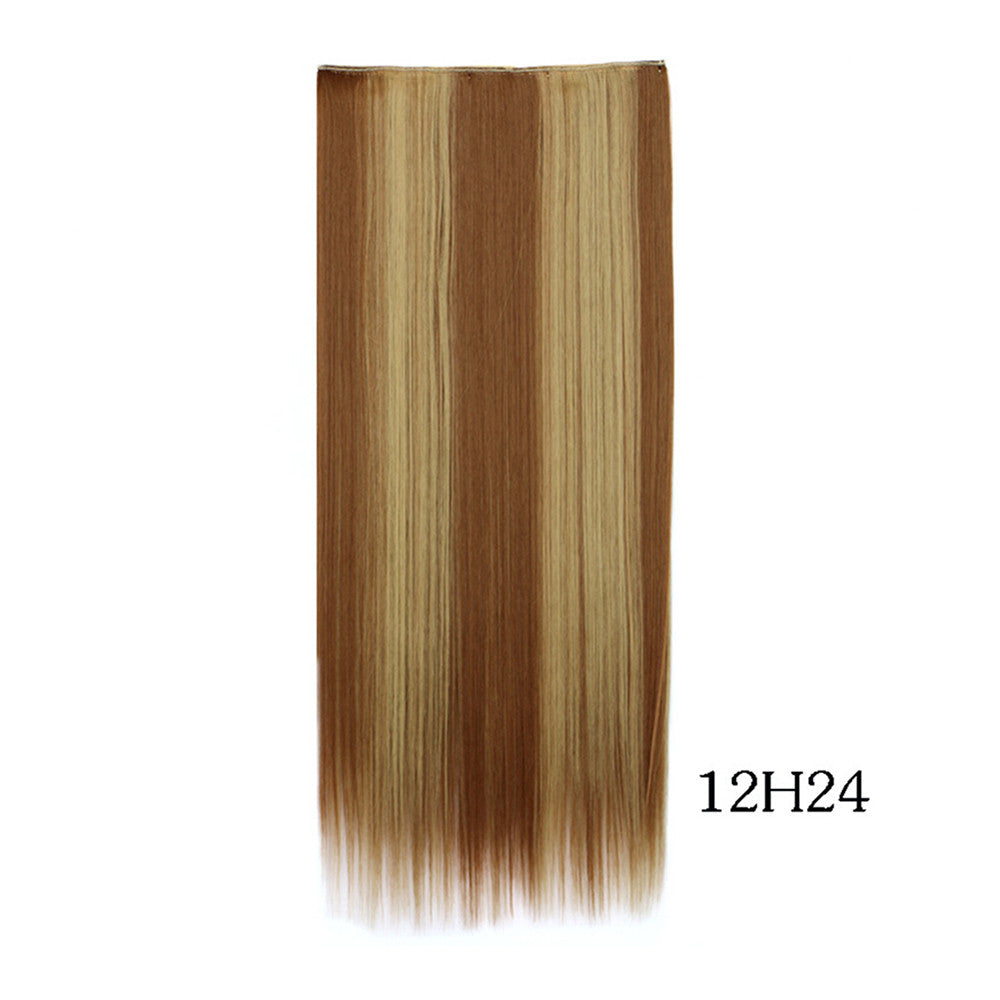Yiwu's wig factory direct wholesale five piece long straight hair extension card issuing child wig hair piece explosion models in Europe and America   12H24 - Mega Save Wholesale & Retail - 1