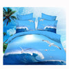 3D Queen King Size Bed Quilt/Duvet Sheet Cover Cotton reactive printing 4pcs  45 - Mega Save Wholesale & Retail