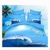 3D Queen King Size Bed Quilt/Duvet Sheet Cover Cotton reactive printing 4pcs 1.5M bed 45 - Mega Save Wholesale & Retail