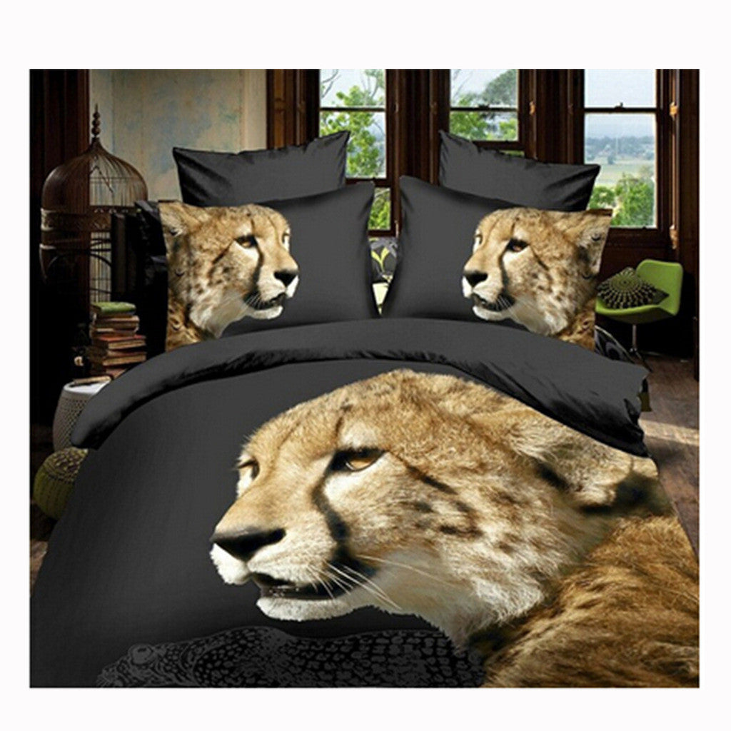 3D Queen King Size Bed Quilt/Duvet Sheet Cover Cotton reactive printing 4pcs  46 - Mega Save Wholesale & Retail