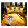 3D Queen King Size Bed Quilt/Duvet Sheet Cover Cotton reactive printing 4pcs  47 - Mega Save Wholesale & Retail