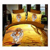 3D Queen King Size Bed Quilt/Duvet Sheet Cover Cotton reactive printing 4pcs 1.5M bed 47 - Mega Save Wholesale & Retail