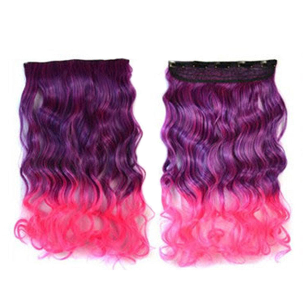 Hair Extension Long Curled Hair Gradient Ramp Wig 13