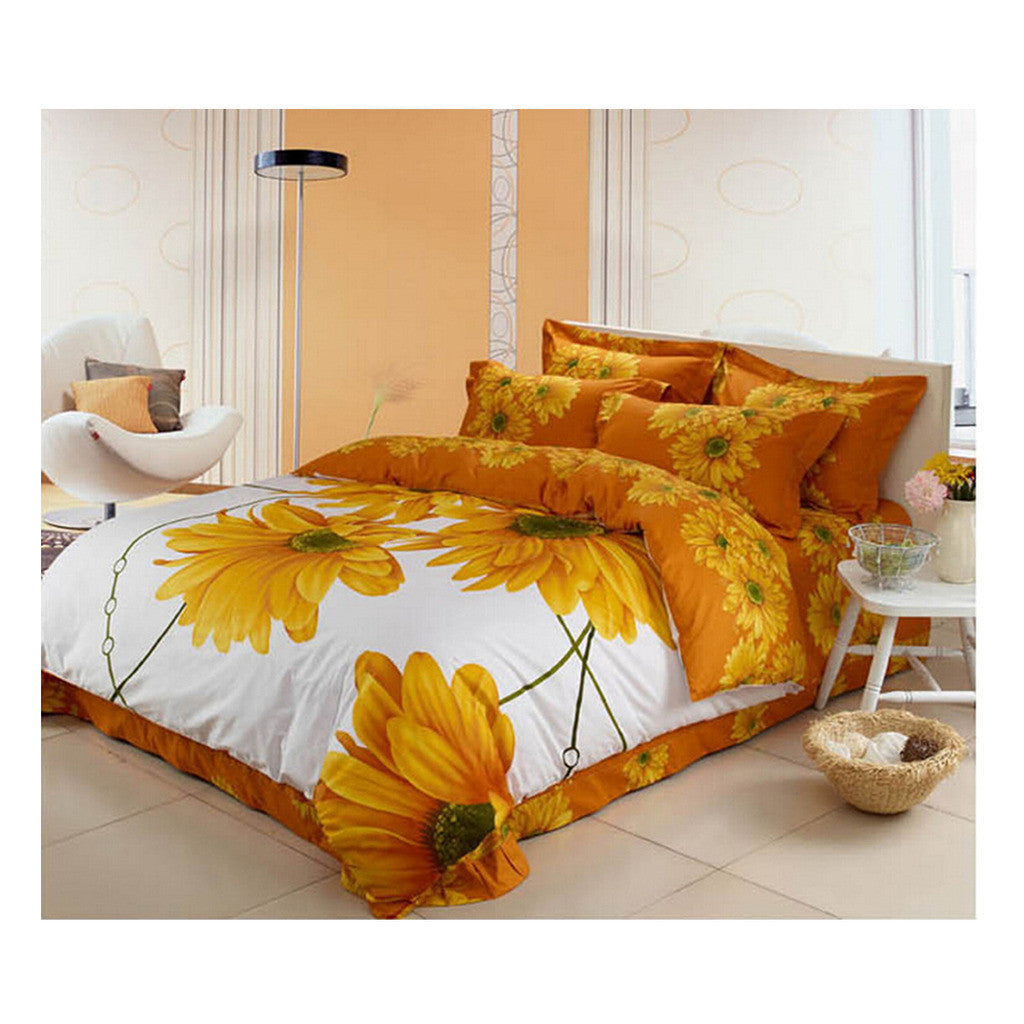 Cotton Active floral printing Quilt Duvet Sheet Cover Sets 1.5M/1.8M Size 15 - Mega Save Wholesale & Retail