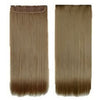 Five card piece 120g high temperature wire synthetic hair Straight hair extension 60 # Seamless wig curtain Highlights   #16 - Mega Save Wholesale & Retail - 1