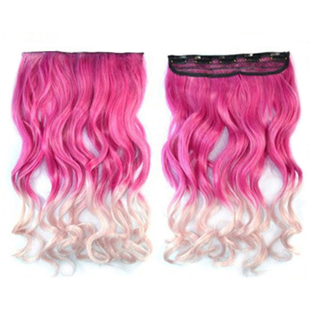 Hair Extension Long Curled Hair Gradient Ramp Wig 16