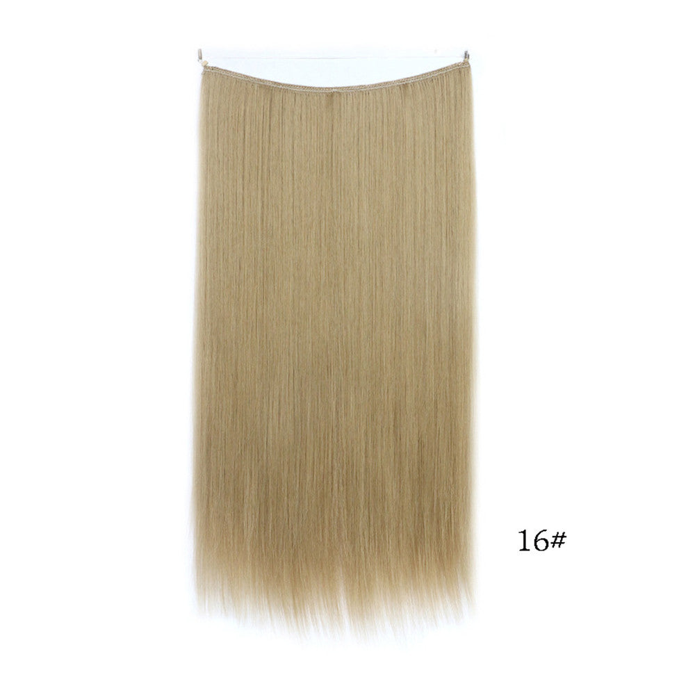 The new fishing line hair extension wig hair extension piece straight hair wig piece factory direct wholesale supply foreign trade explosion models in Europe and America   16# - Mega Save Wholesale & Retail - 1