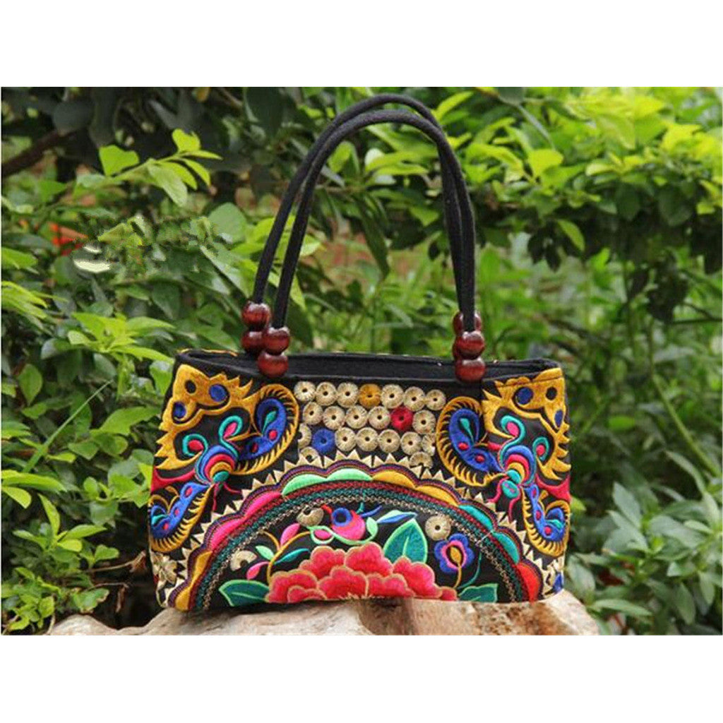 Original Chinese National Style Yunnan Featured Embroidery Small Bag Handbag Woman's Bag  1 - Mega Save Wholesale & Retail - 17