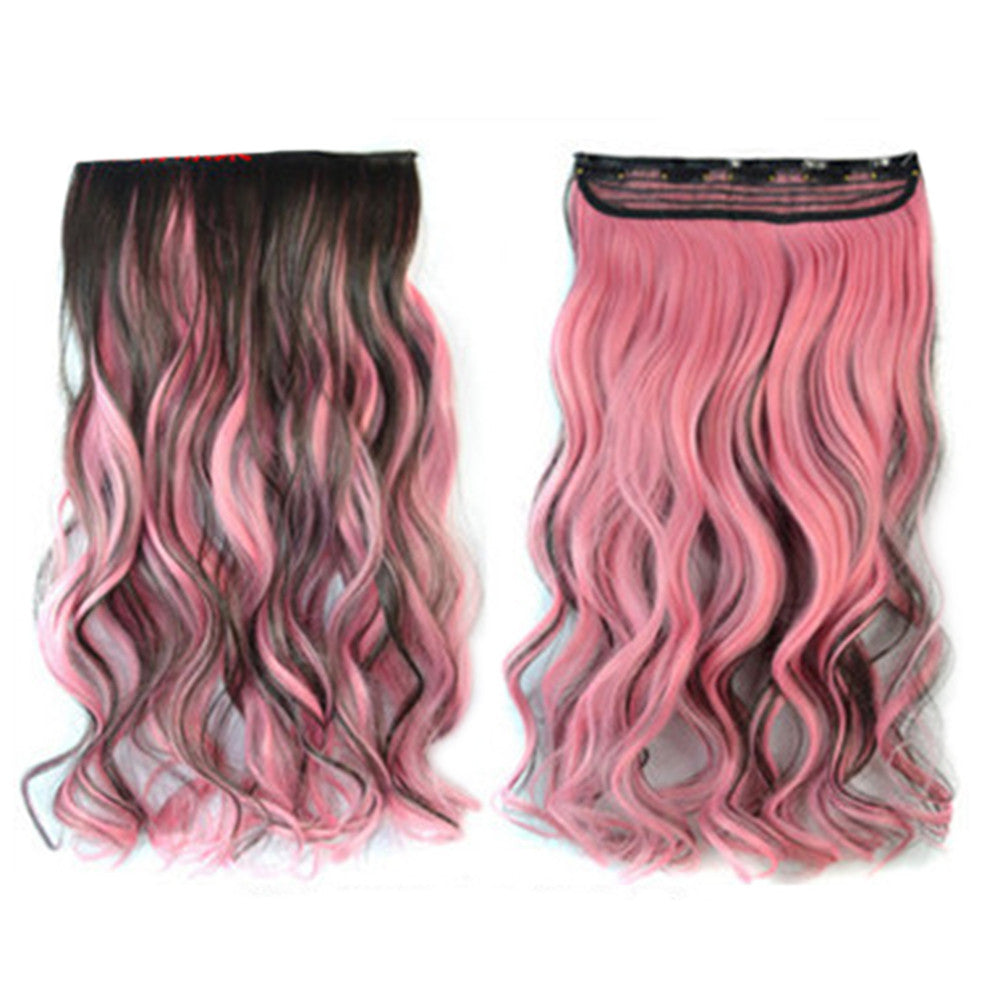 Hair Extension Long Curled Hair Gradient Ramp Wig 18