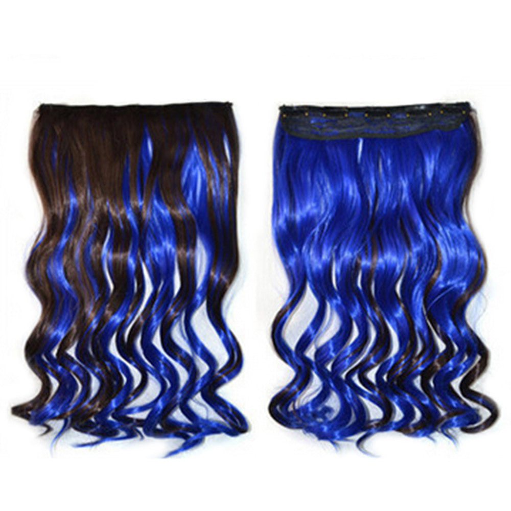 Hair Extension Long Curled Hair Gradient Ramp Wig 19