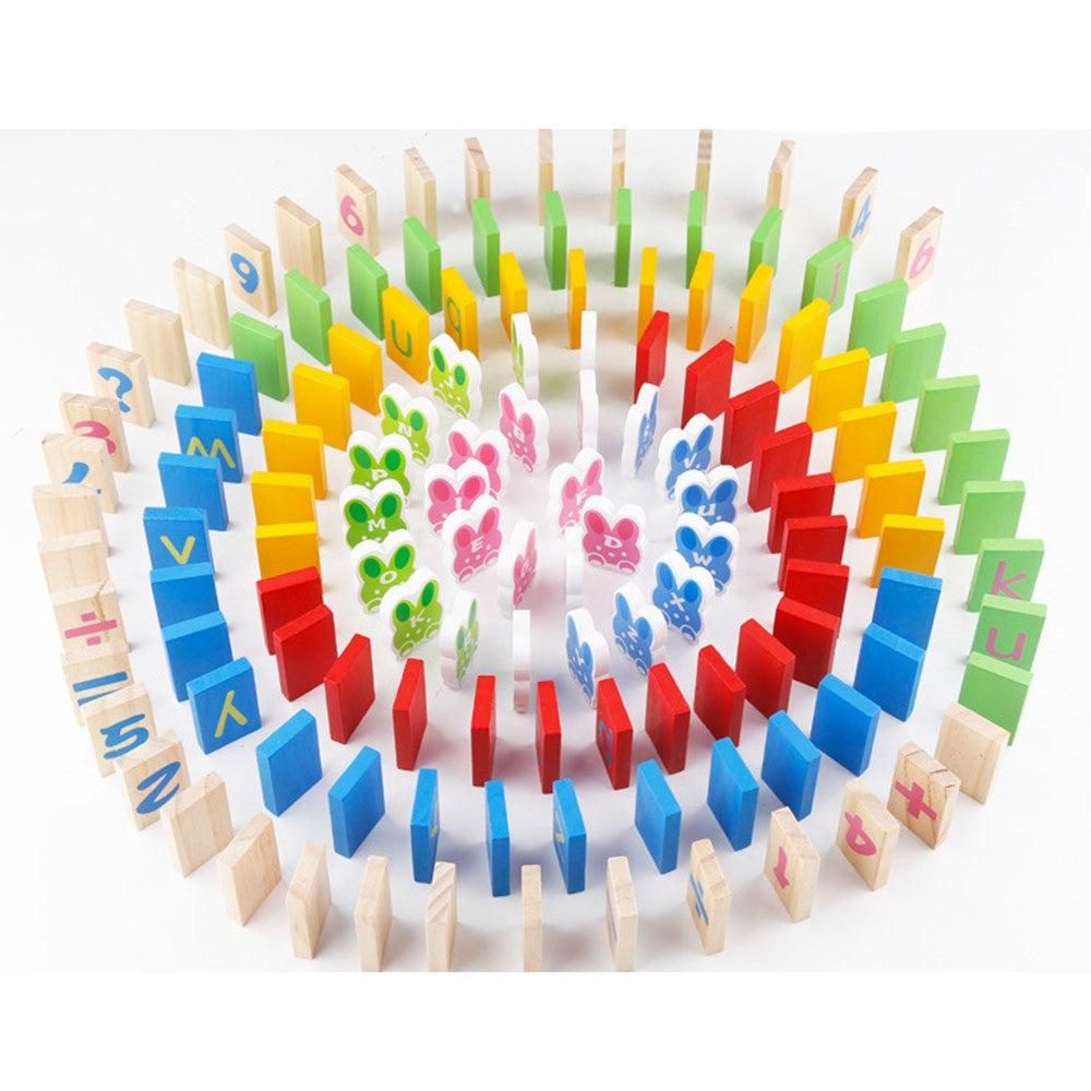 150Pcs Figures Letters Dominos Toy Children Adult Gear Intelligence Development - Mega Save Wholesale & Retail