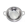 2 PCT special thick stainless steel broadside ears dry pan alcohol stove Stewed broadside Bar Ding   24CM - Mega Save Wholesale & Retail