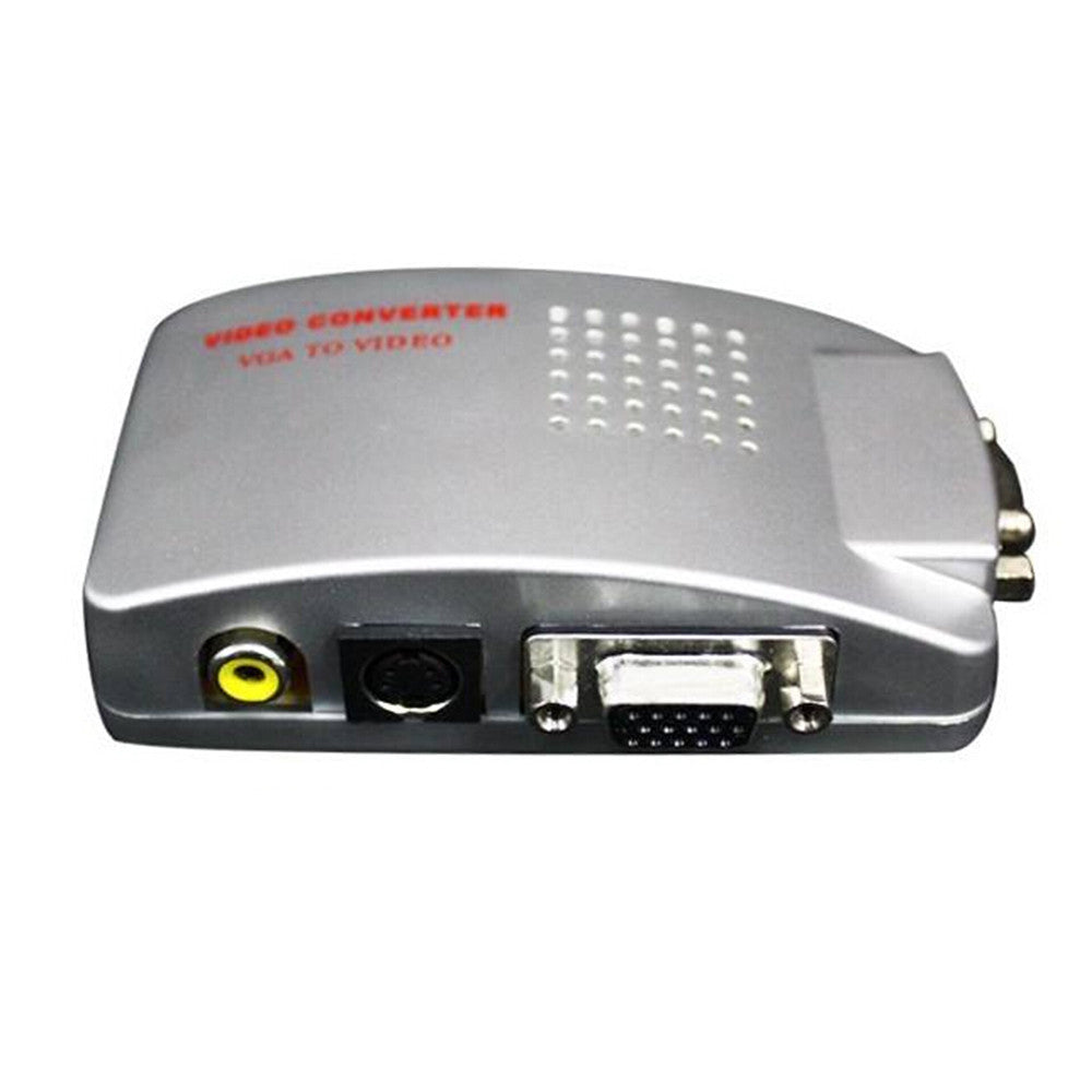VGA to High Resolution RCA TV Composite Video S-Video Converter Conversion Box - Mega Save Wholesale & Retail
