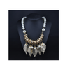European Fashionalbe Nexklace New Pearl Tassel Golden Leaf Big Brand Woman Necklace - Mega Save Wholesale & Retail