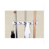 5 Position Mop Broom Brush Organizer Holder Storage Wall Mounted Rack Hanger - Mega Save Wholesale & Retail - 1