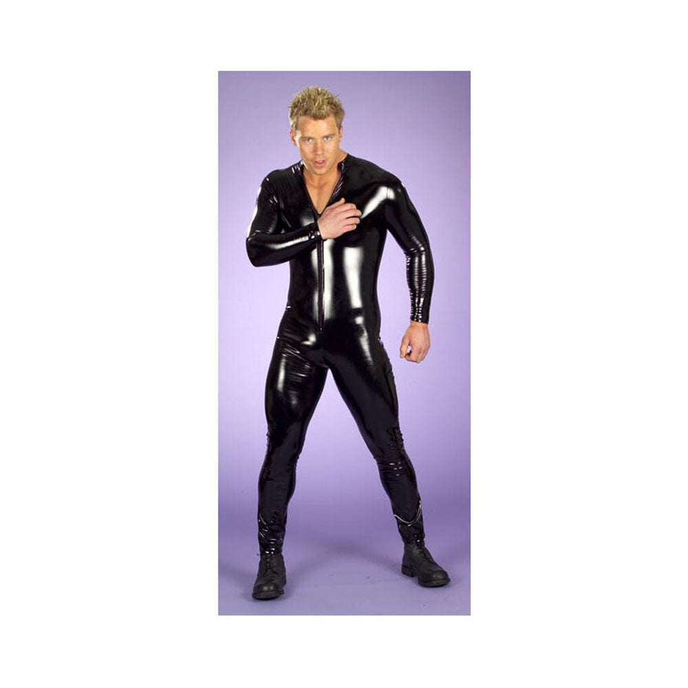 Patent Leather Siamese Trousers Black Man Garment Night Club Pole Dance Garment - Mega Save Wholesale & Retail