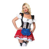 Sexy Off-shoulder Maidservant Garment European Little Woman Cook Cosplay Game Suit  M - Mega Save Wholesale & Retail - 1