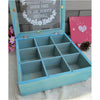 Zakka Retro Vintage 9 Cabinets Jewelry Storage Wooden Box Clear Cover    Yellow petals - Mega Save Wholesale & Retail - 2