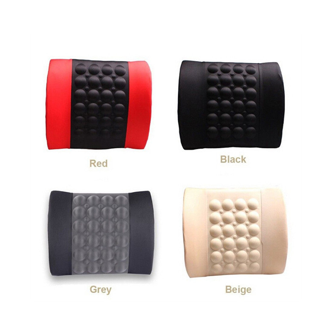 Car Electric Massage Cushion lumbar Massage Car Seat Back Cushion Waist support Random Color   black - Mega Save Wholesale & Retail - 1