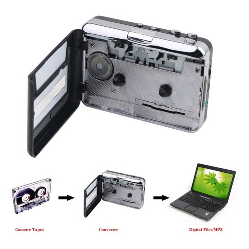 USB Cassette tape to MP3 converter player,Tape to PC, Super Portable - Mega Save Wholesale & Retail - 2