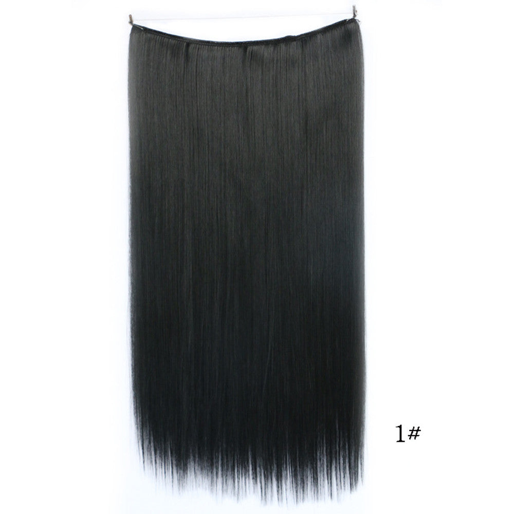 The new fishing line hair extension wig hair extension piece straight hair wig piece factory direct wholesale supply foreign trade explosion models in Europe and America   1# - Mega Save Wholesale & Retail - 1