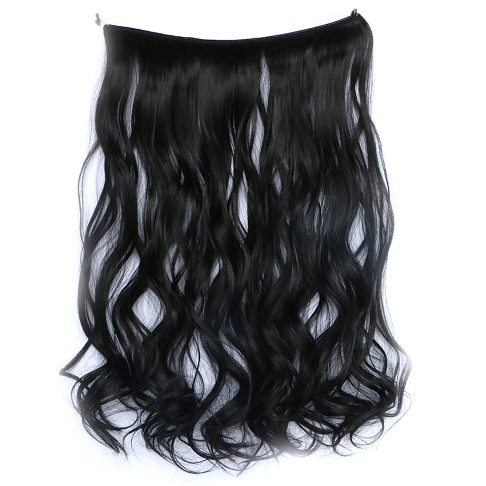 The new wig manufacturers wholesale hair extension fishing line hair extension piece piece long curly hair wig piece foreign trade explosion models in Europe and America  1BJ - Mega Save Wholesale & Retail - 1