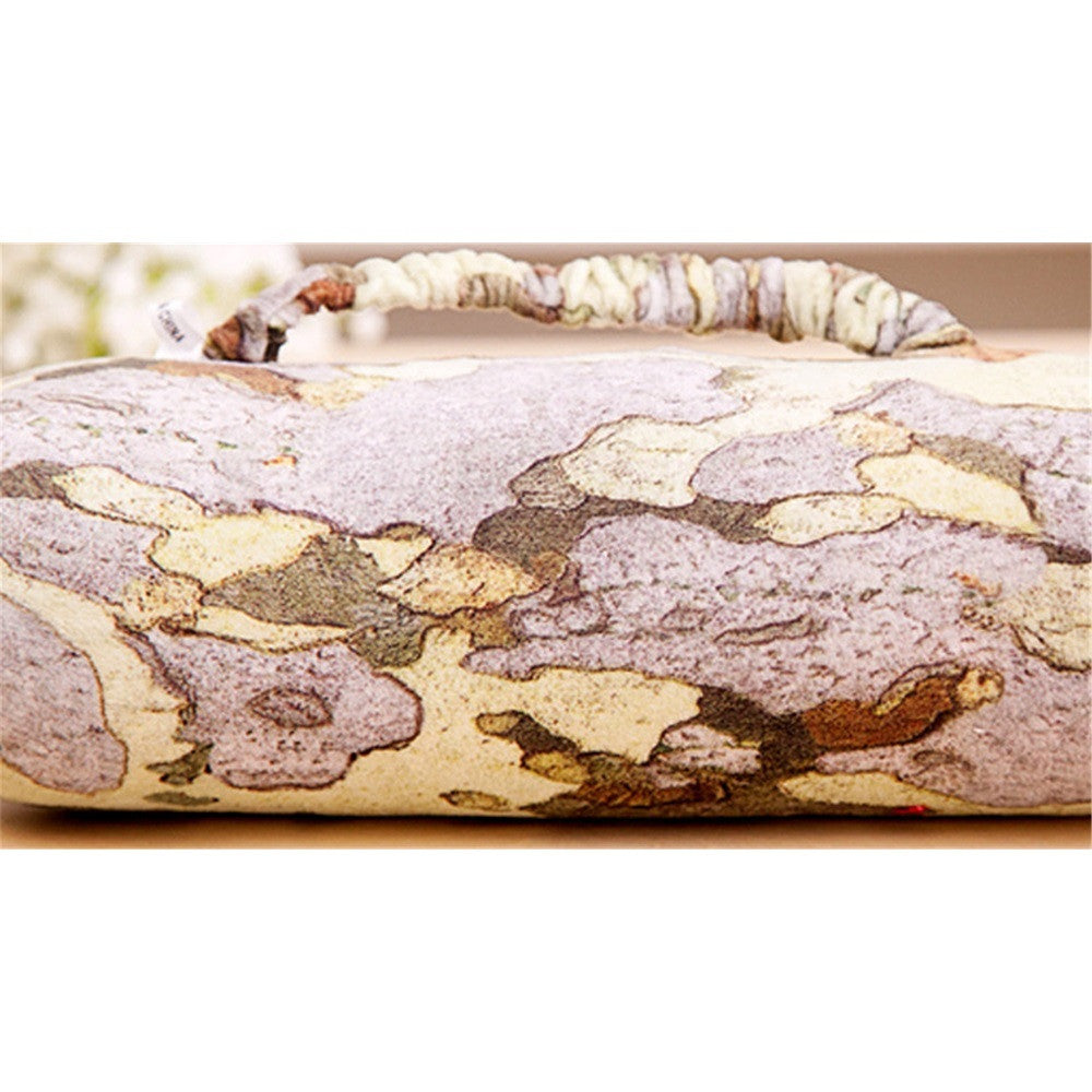 Cushion Bolster Pillow Wood Log Tree Stump Design 28 11" x 8  3.15" - Mega Save Wholesale & Retail - 1