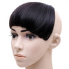 Wig Blunt Bang Clip Type Gentlewoman    dark brown black bang 2# - Mega Save Wholesale & Retail - 1