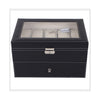 20 Positions Two-layer Watch Box Pack PU Leather Watch Storage Box Display Box - Mega Save Wholesale & Retail - 2